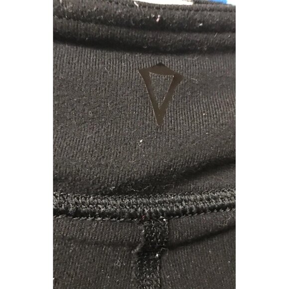 Sz 10 Girls Ivivva by Lululemon Leggings Blue Quilt/Black Reverse 29” Inseam - Picture 5 of 11